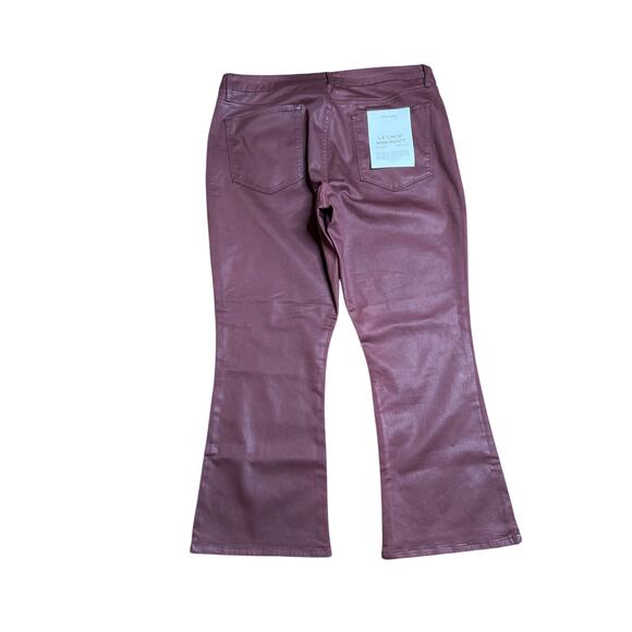 Frame size 34 pants Le Crop Mini Boot zip-fly brown office cocktails dressy - Picture 2 of 11